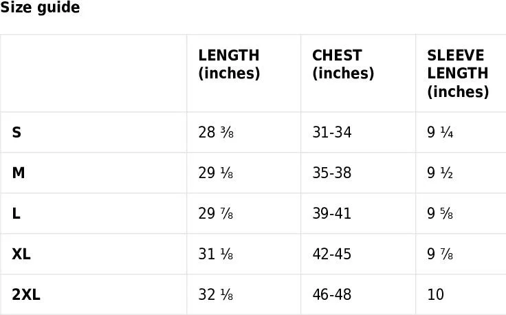 Size Guide